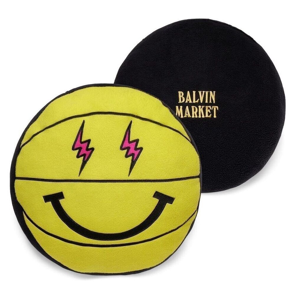 J Balvin x Market Plush Pillow Smiley Basketball NEW